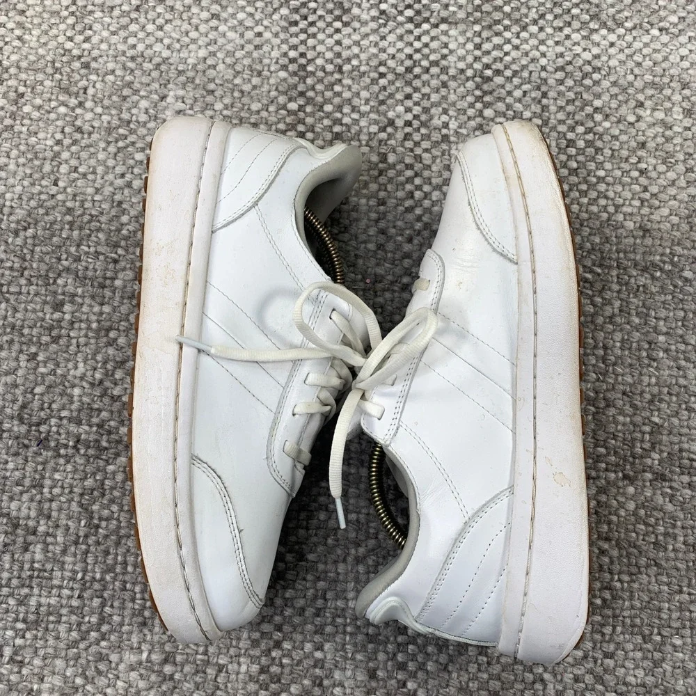 Orthofeet 81104 Sneakers Womens 8.5 D White Leather Wide Orthopedic Walking